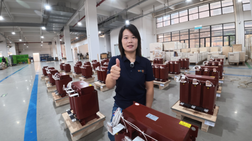 為某車企定製的三相負載電抗器準備發貨